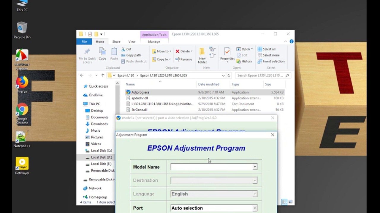 epson adjustment program l210 free